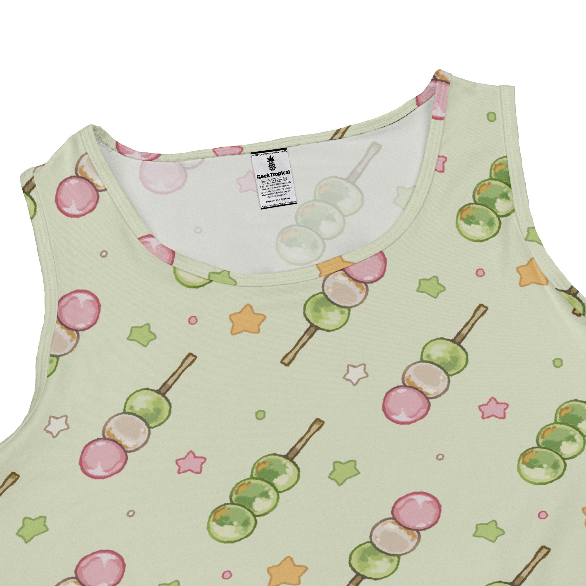 Dangos Matcha Green Sleeveless Dress close front