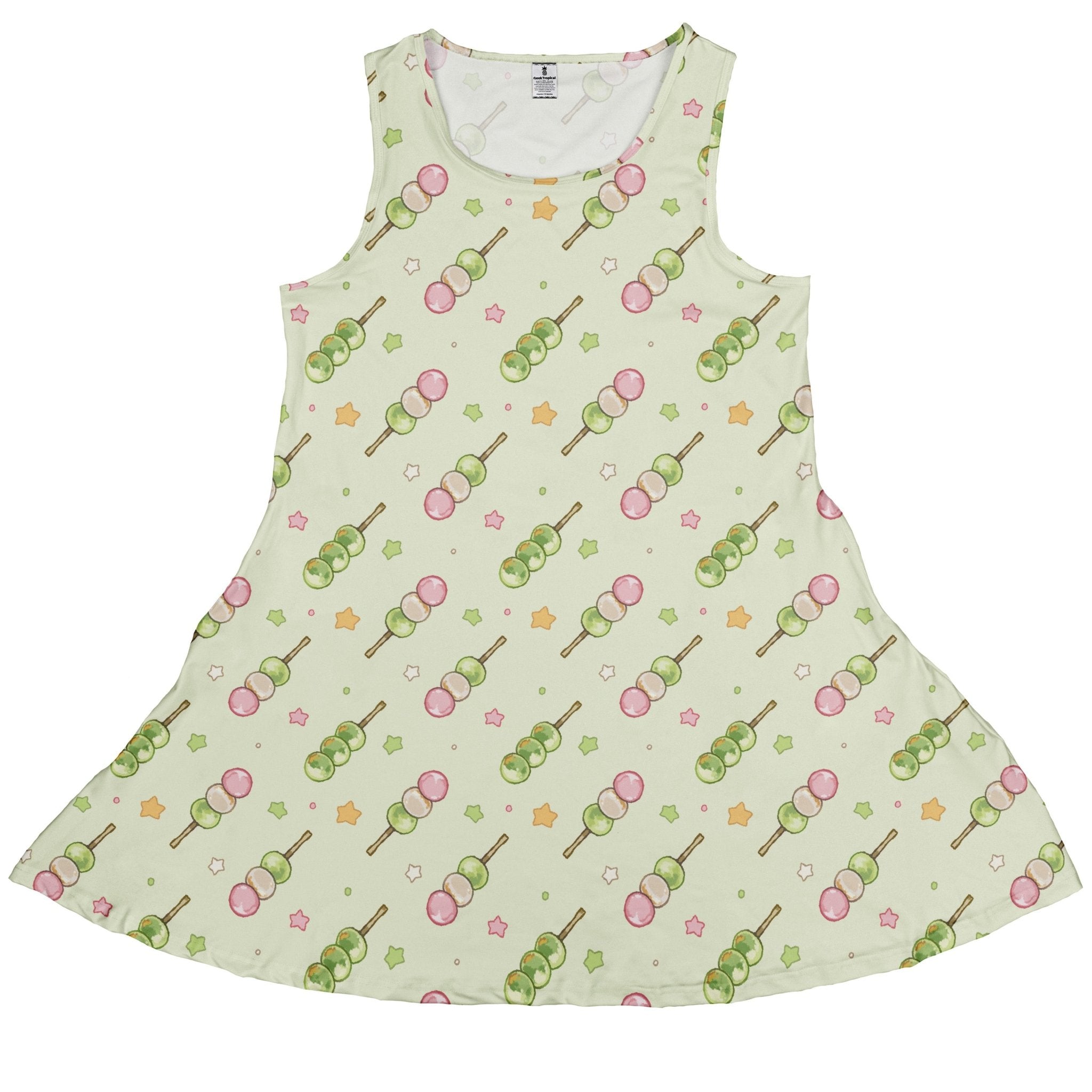 Dangos Matcha Green Sleeveless Dress 1