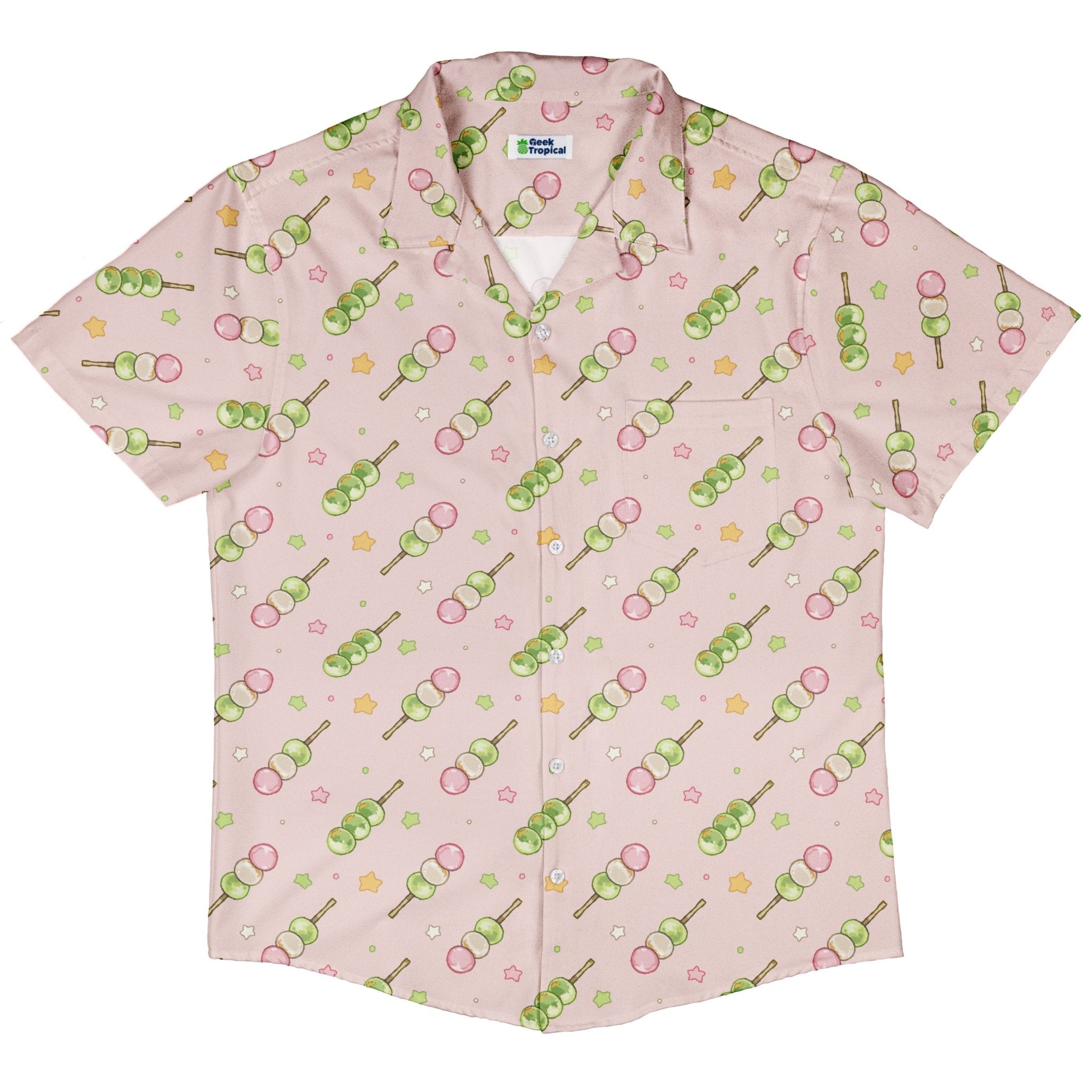 Dangos Strawberry Pink Button Up Shirt 5