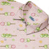 Dangos Strawberry Pink Button Up Shirt Neck