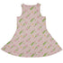 Dangos Strawberry Pink Sleeveless Dress back