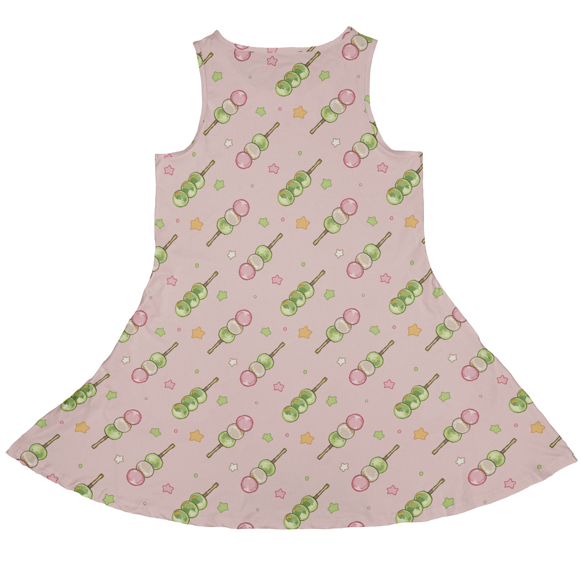 Dangos Strawberry Pink Sleeveless Dress back