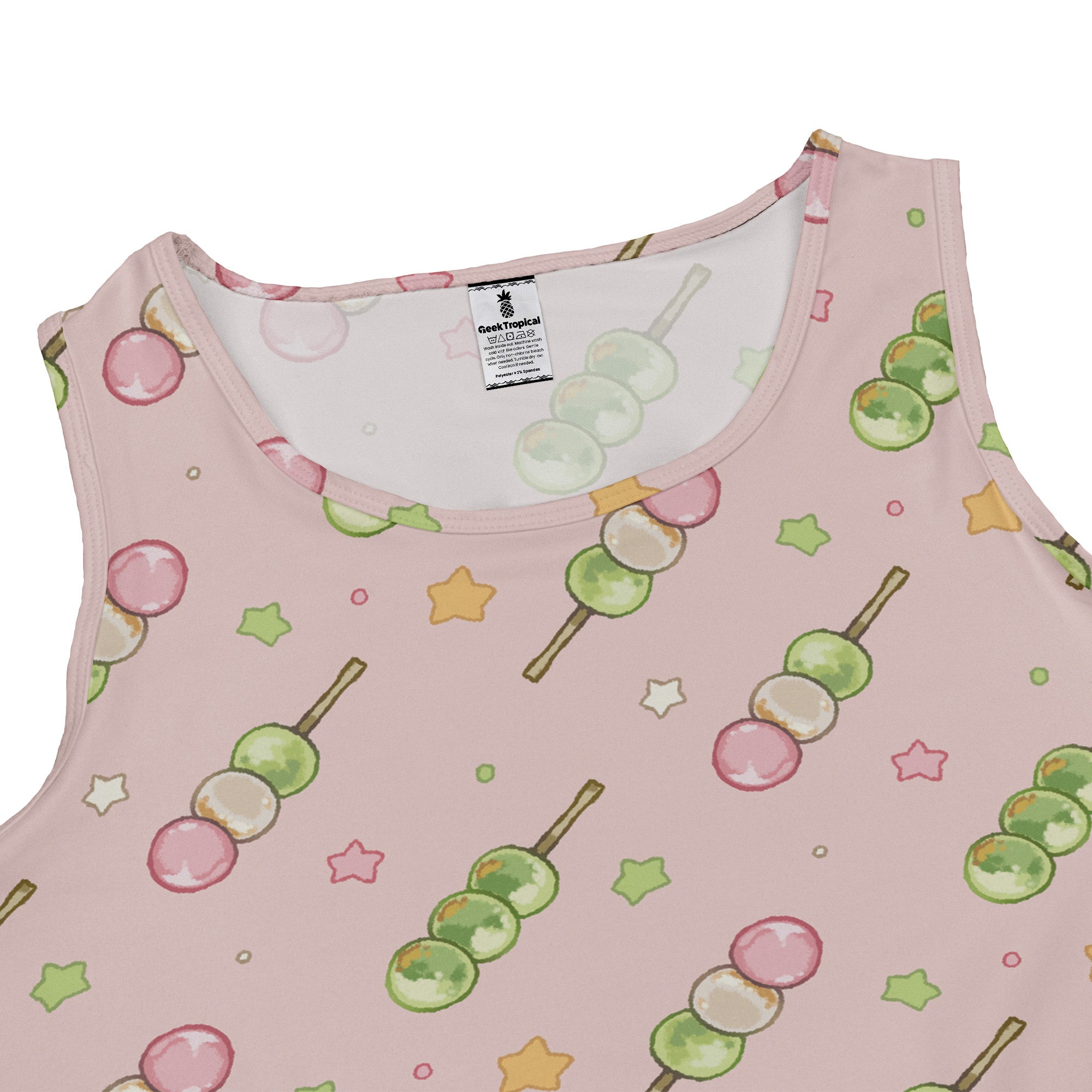 Dangos Strawberry Pink Sleeveless Dress close front