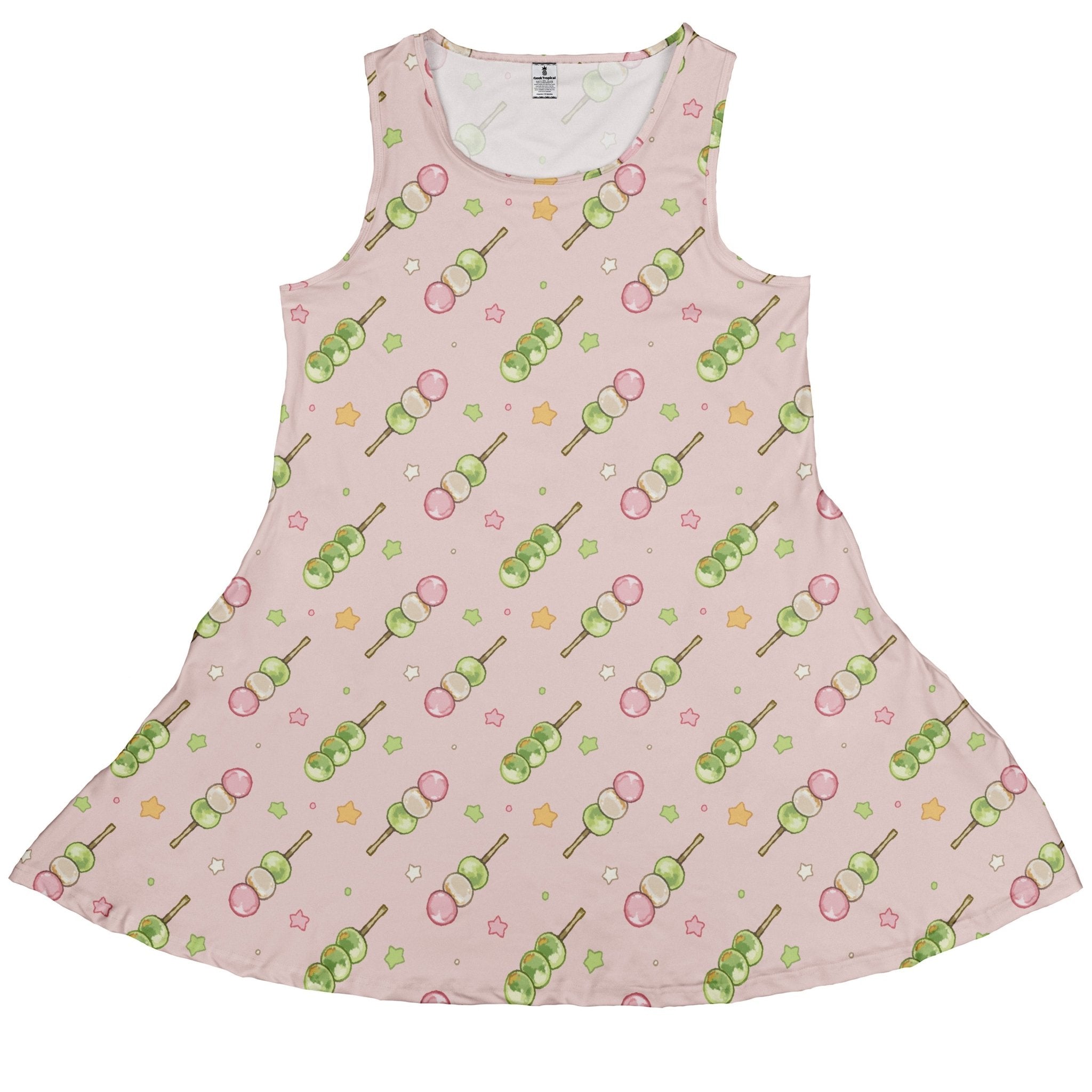 Dangos Strawberry Pink Sleeveless Dress 1