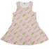 Dangos Strawberry Pink Sleeveless Dress front