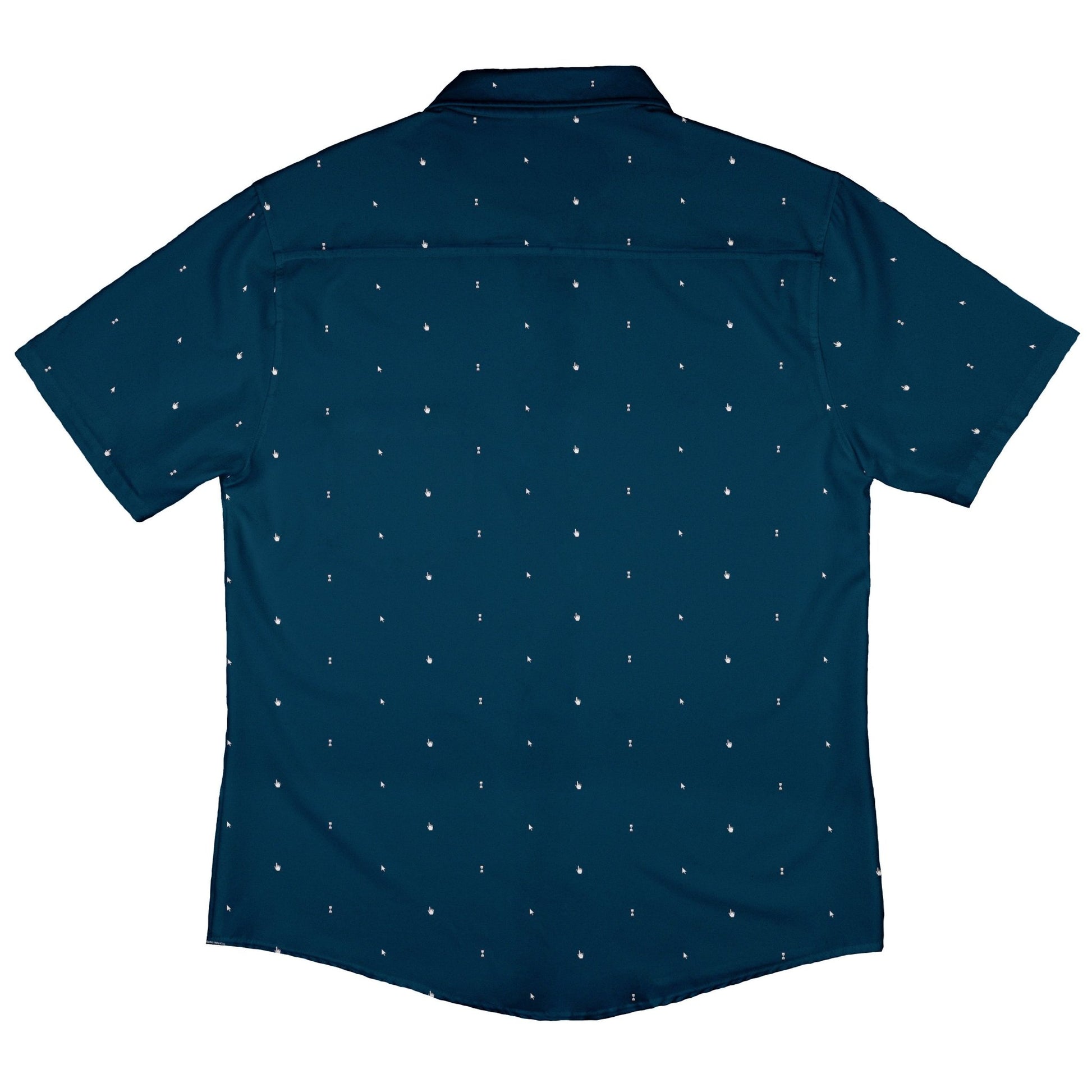 Dark Mouse Button Up Shirt - adult sizing - computer print - Design by Claire Murphy