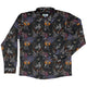 Dark Elves Gathering Long Sleeve Button Up Shirt Geek Nerd adult sizing Design by Amy Brown Fantasy Prints