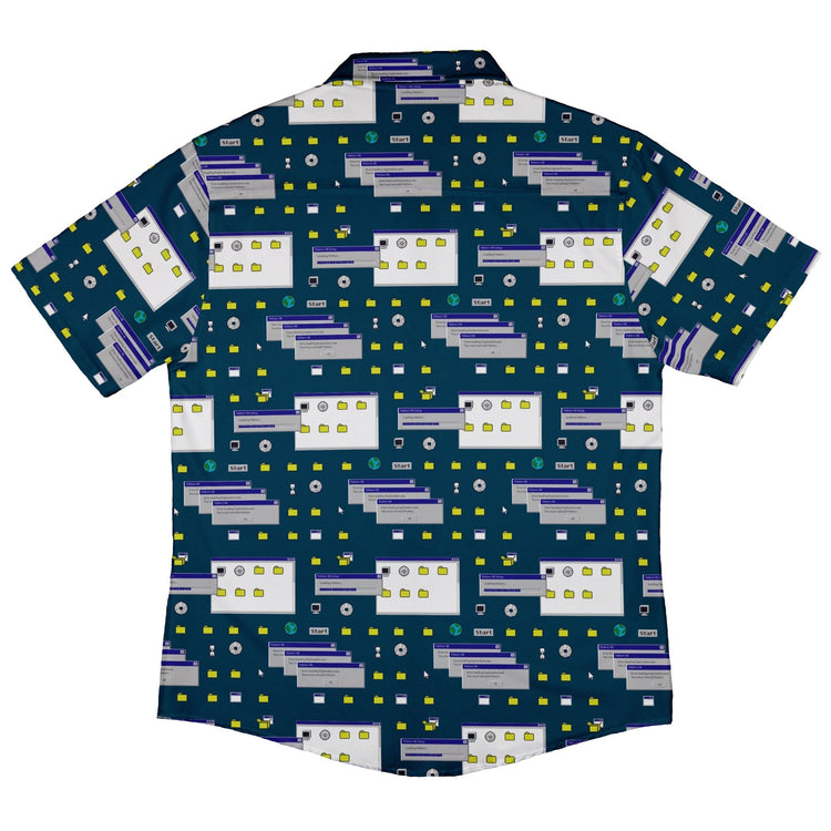 Dark Pattern98 Button Up Shirt - adult sizing - computer print - Design by Claire Murphy