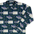 Dark Pattern98 Long Sleeve Button Up Shirt Geek Nerd adult sizing computer print Design by Claire Murphy