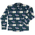 Dark Pattern98 Long Sleeve Button Up Shirt Geek Nerd adult sizing computer print Design by Claire Murphy