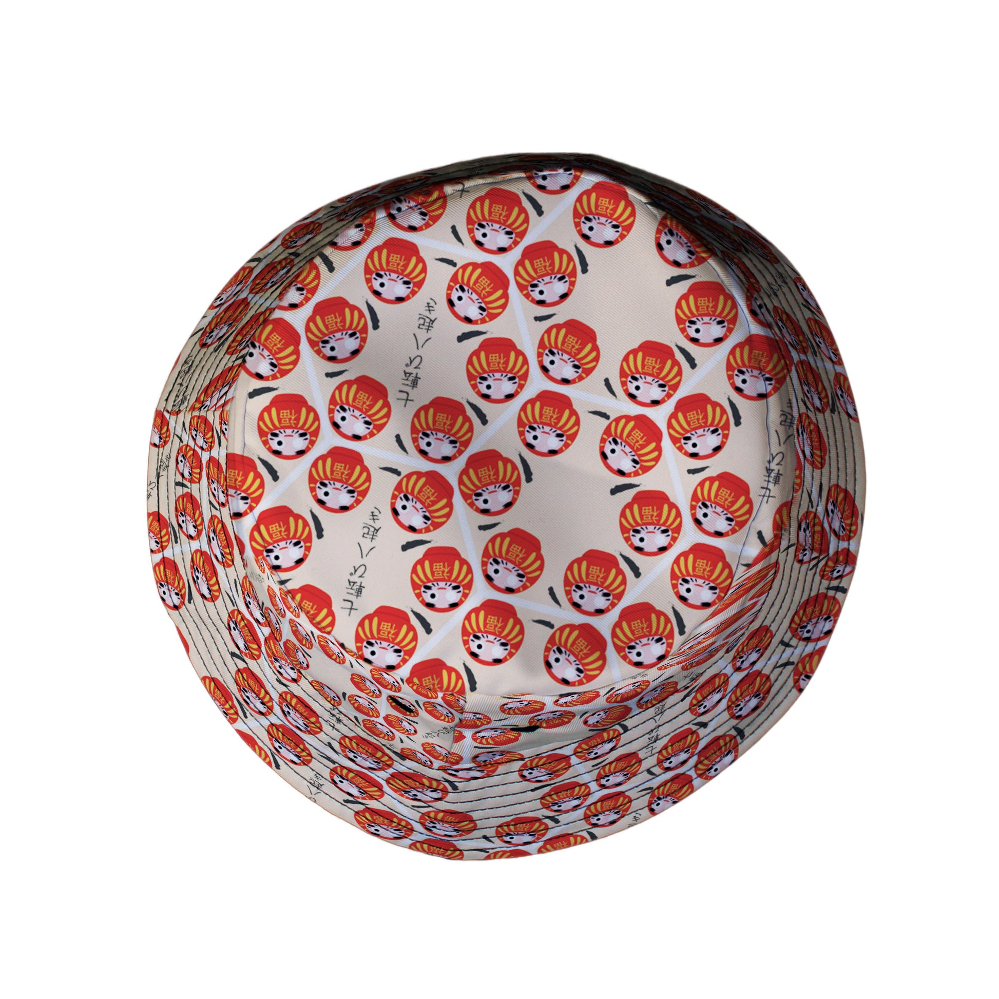 Daruma Dash Bucket Hat Top View