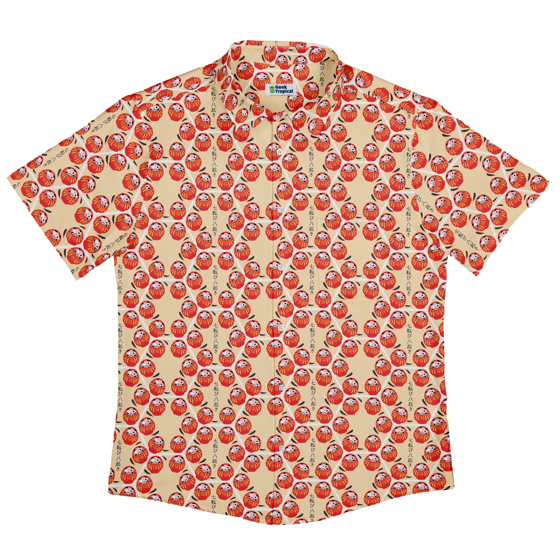 Daruma Dash Button Up Shirt Flat Front