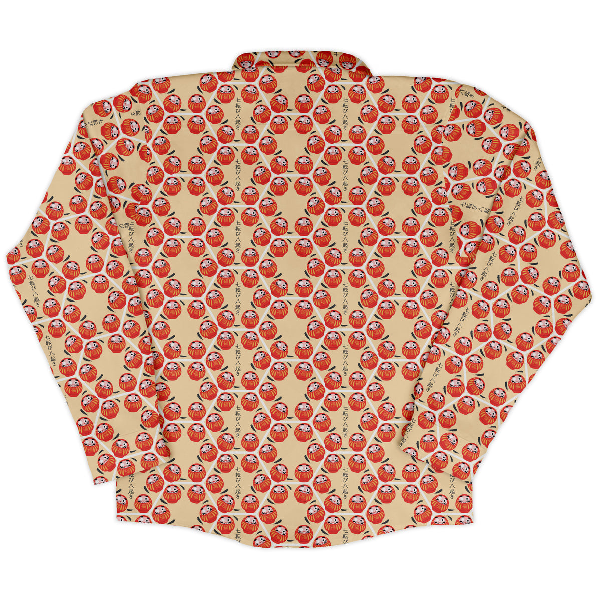 Daruma Dash Long Sleeve Button Up Shirt back