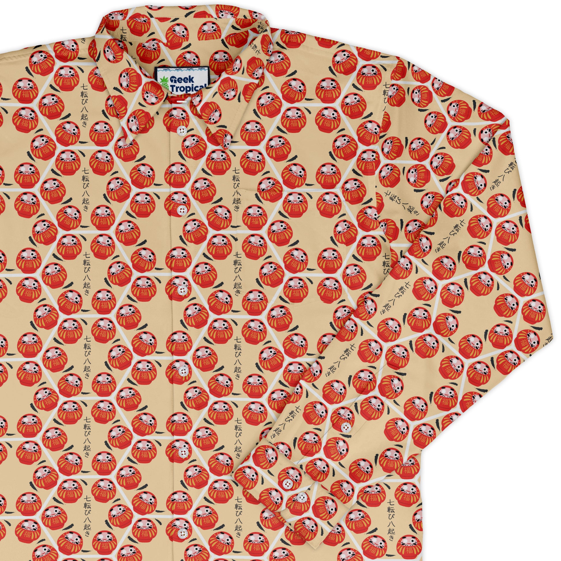 Daruma Dash Long Sleeve Button Up Shirt cover