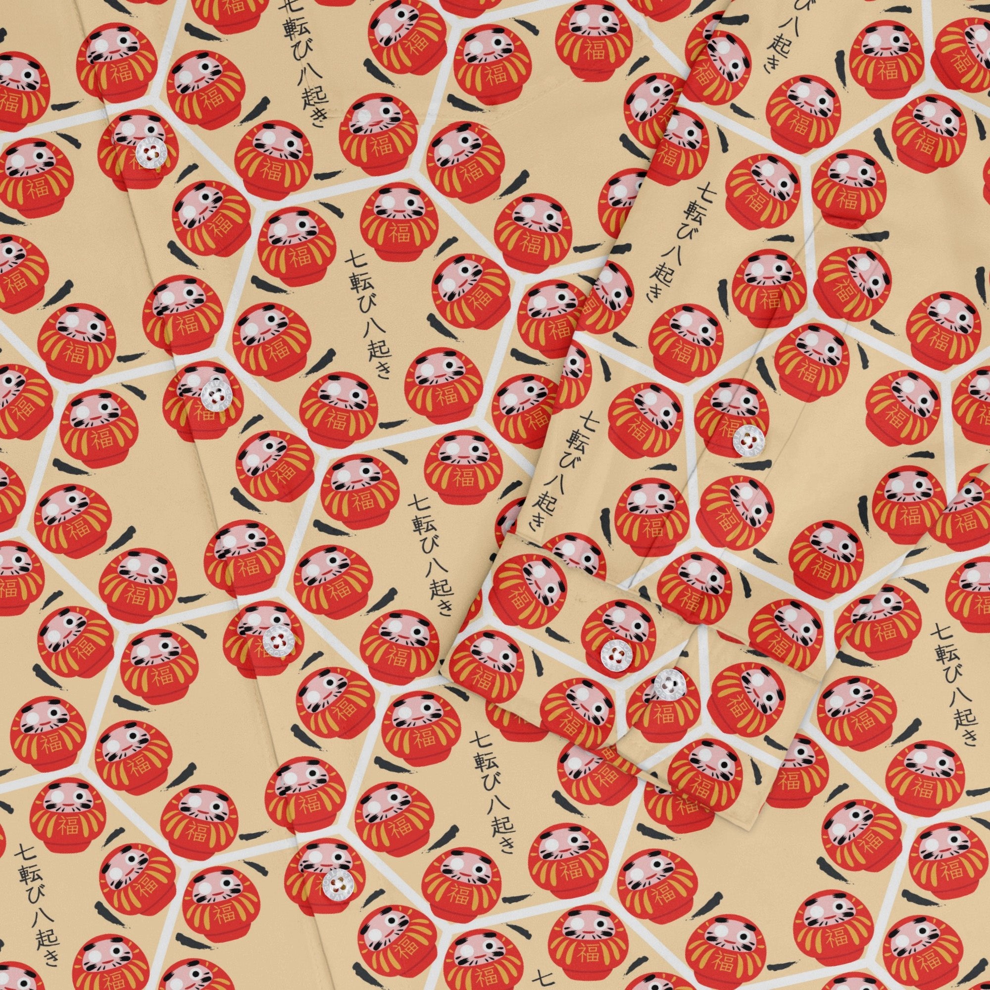 Daruma Dash Long Sleeve Button Up Shirt 2