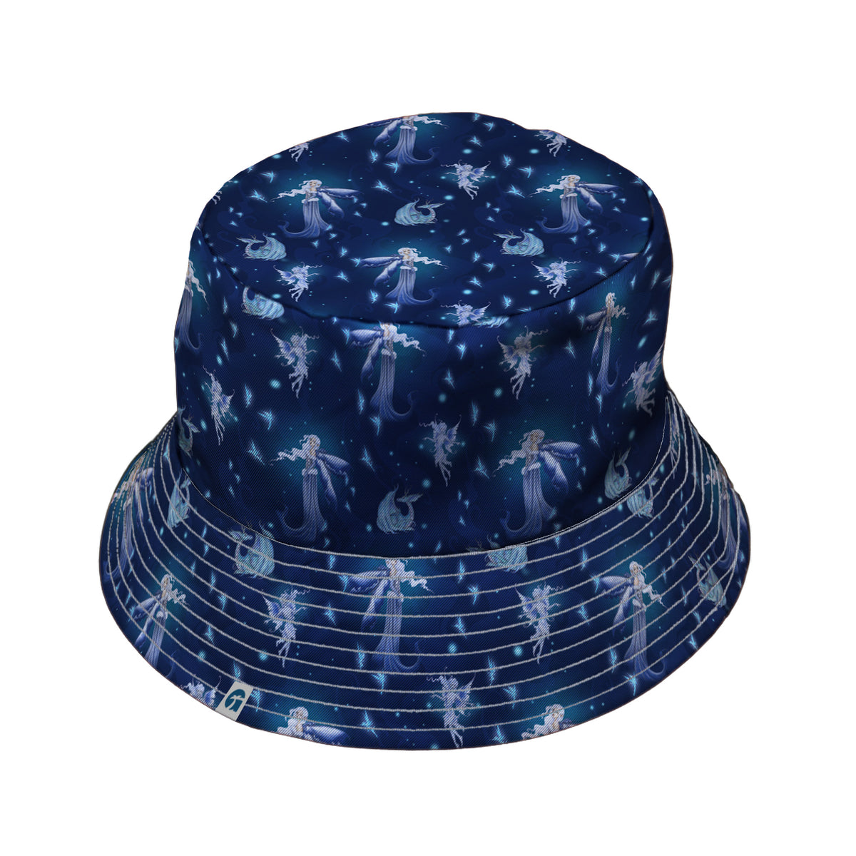 December Fairy Bucket Hat Gray Stitching