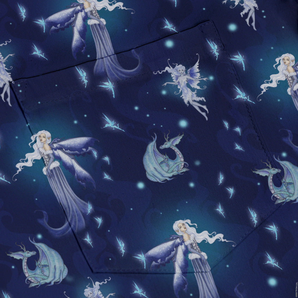 December Fairy Button Up Shirt Pocket