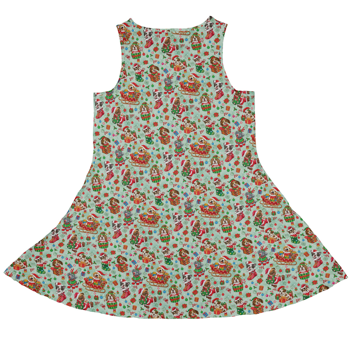 Deck the Paws Sleeveless Dress back