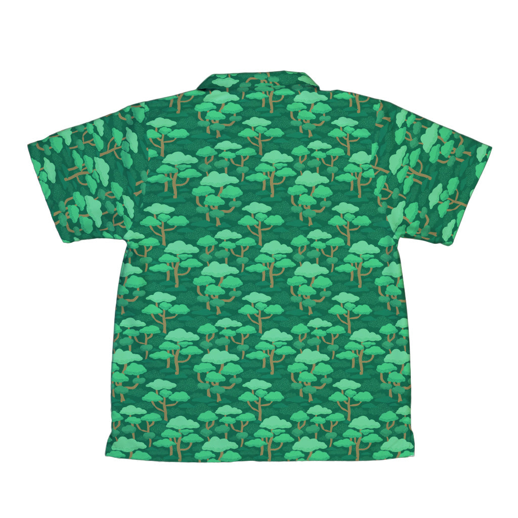 Dense Rainforest Youth Hawaiian Shirt Back