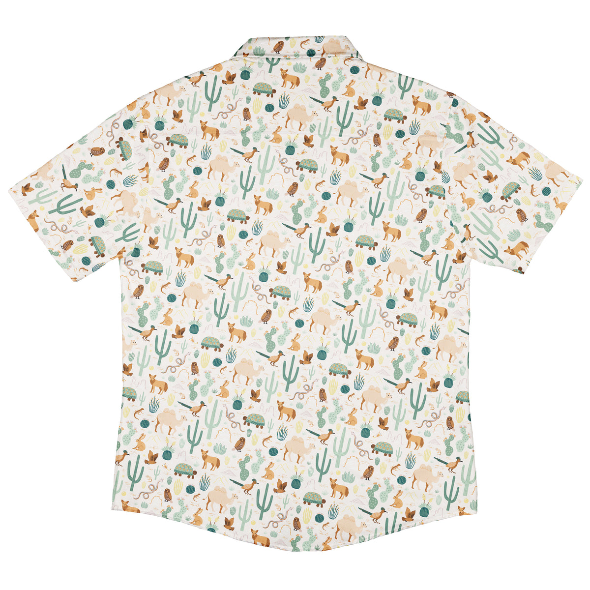 Desert Biodiversity Button Up Shirt Back