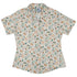 Desert Biodiversity Curvy Button Up Shirt womens front
