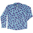 Deviant Polygons Long Sleeve Button Up Shirt Geek Nerd adult sizing Design by Claire Murphy FLOW DESC WRITING