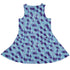 Deviant Polygons Dress Geek Nerd Design by Claire Murphy lx - C video game arcade print