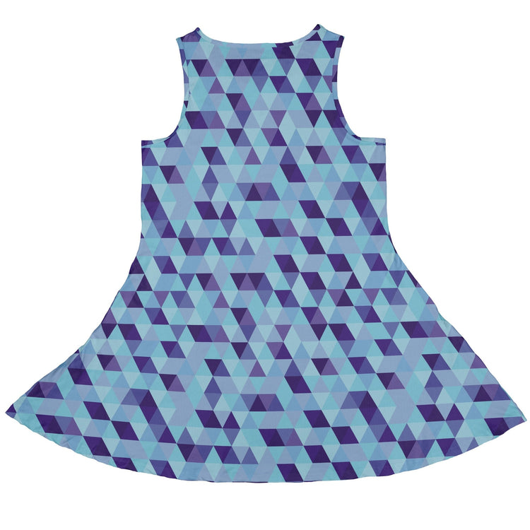 Deviant Polygons Dress Geek Nerd Design by Claire Murphy lx - C video game arcade print