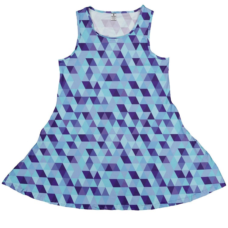 Deviant Polygons Dress Geek Nerd Design by Claire Murphy lx - C video game arcade print