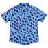 Deviant Polygons Button Up Shirt - adult sizing - Design by Claire Murphy - video game arcade print