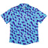 Deviant Polygons Button Up Shirt - adult sizing - Design by Claire Murphy - video game arcade print