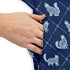 Diamond Lattice Cats Blue Sleeveless Dress Pocket
