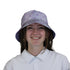 Diamond Lattice Cats Lilac Bucket Hat Woman