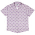 Diamond Lattice Cats Lilac Button Up Shirt Hawaiian Front