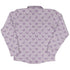 Diamond Lattice Cats Lilac Long Sleeve Button Up Shirt back