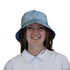Diamond Lattice Cats Teal Bucket Hat Woman