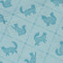 Diamond Lattice Cats Teal Button Up Shirt Pocket