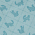 Diamond Lattice Cats Teal Long Sleeve Button Up Shirt pocket