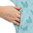 Diamond Lattice Cats Teal Sleeveless Dress Pocket