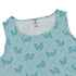 Diamond Lattice Cats Teal Sleeveless Dress close front
