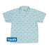 Diamond Lattice Cats Teal Youth Hawaiian Shirt Front