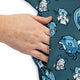 Dice Critters Blue Monochrome Dress Geek Nerd Animal Patterns Designed by Rose Khan dnd & rpg print
