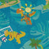Dino Beach Party Long Sleeve Button Up Shirt Geek Nerd adult sizing Designs by Nathan dinosaur print