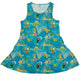 Dino Beach Party Dress Geek Nerd Designs by Nathan dinosaur print lx - C
