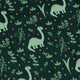 Dino Green Tropics Green Dinosaur Long Sleeve Button Up Shirt Geek Nerd adult sizing dinosaur print FLOW DESC WRITING