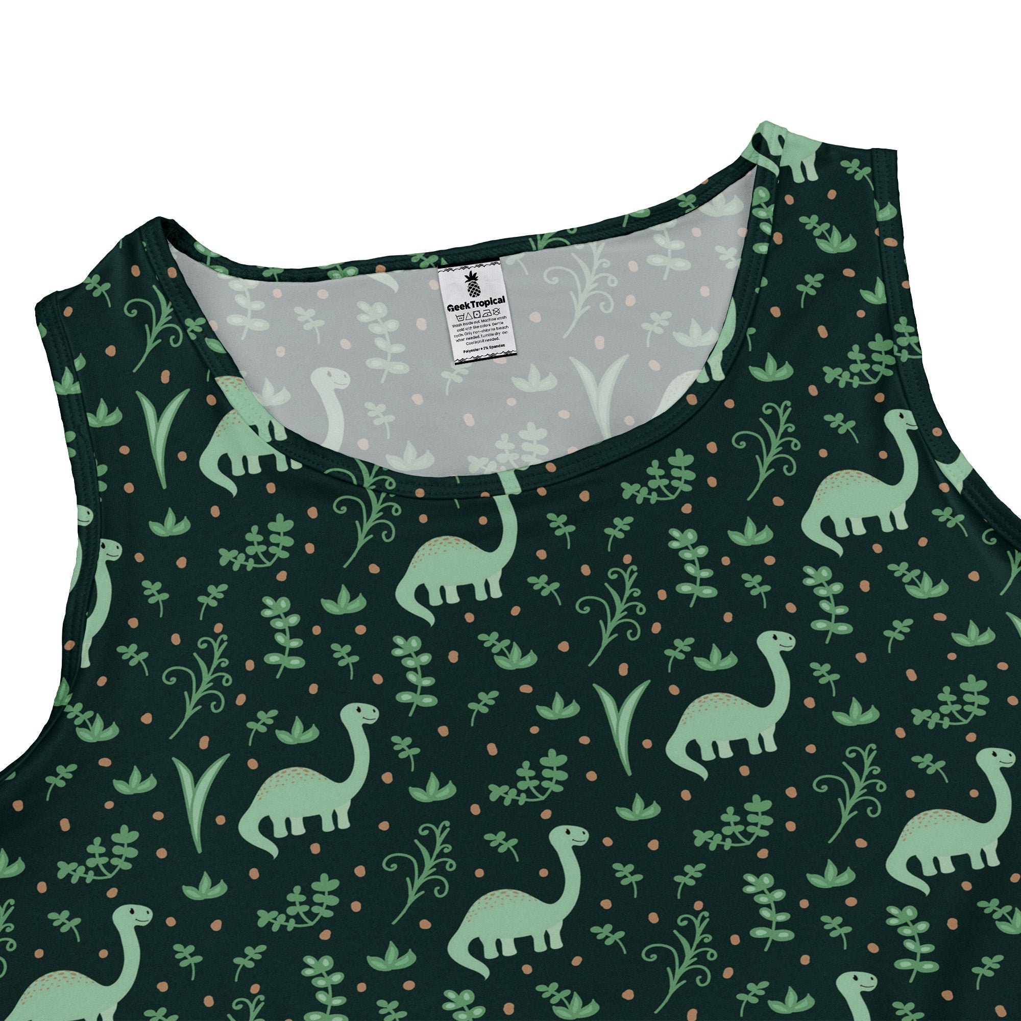 Dino Green Tropics Green Dinosaur Dress Geek Nerd dinosaur print lx - C