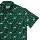 Dino Green Tropics Green Dinosaur Button Up Shirt - adult sizing - dinosaur print -