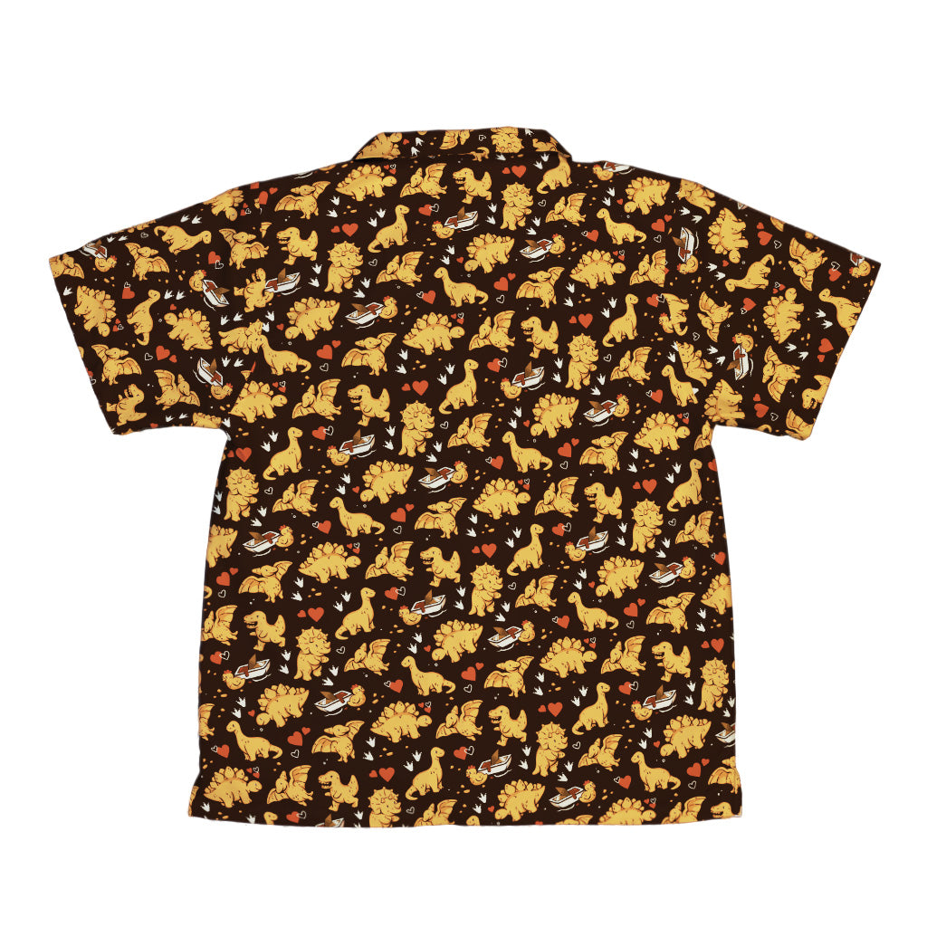 Dino Nuggets Love Youth Hawaiian Shirt Back