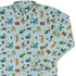 Dino School Long Sleeve Button Up Shirt Geek Nerd adult sizing Design by Zirkus Design dinosaur print