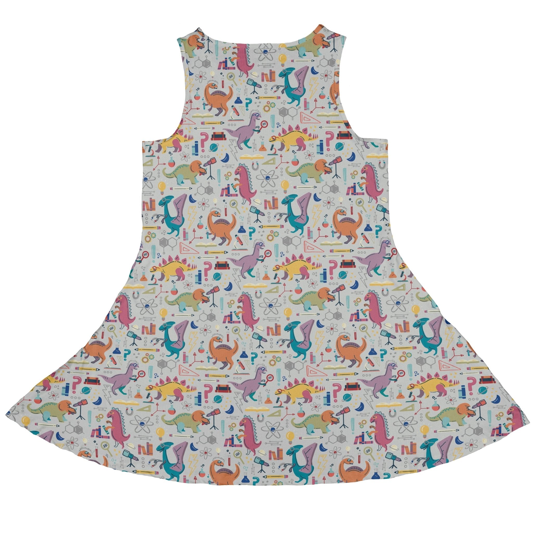 Dino Scientists Dress Geek Nerd Design by Zirkus Design dinosaur print lx - C